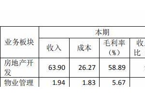 厦门住宅建设集团2019年归属股东净利润6.28亿元同比增加61％”